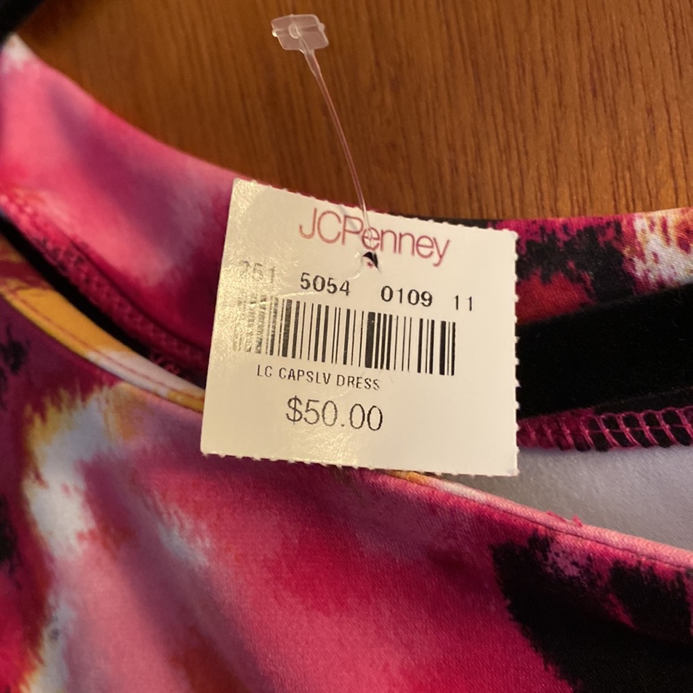 Liz Claiborne multi print dress, XL, nwt - Picture 4 of 8